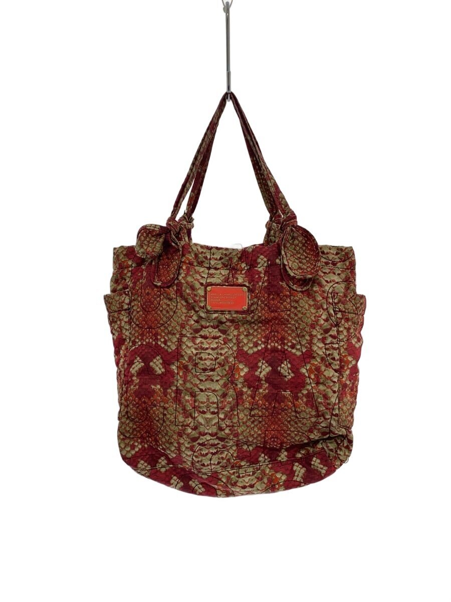 【中古】MARC BY MARC JACOBS◆トートバッグ/--/RED/総柄【バッグ】