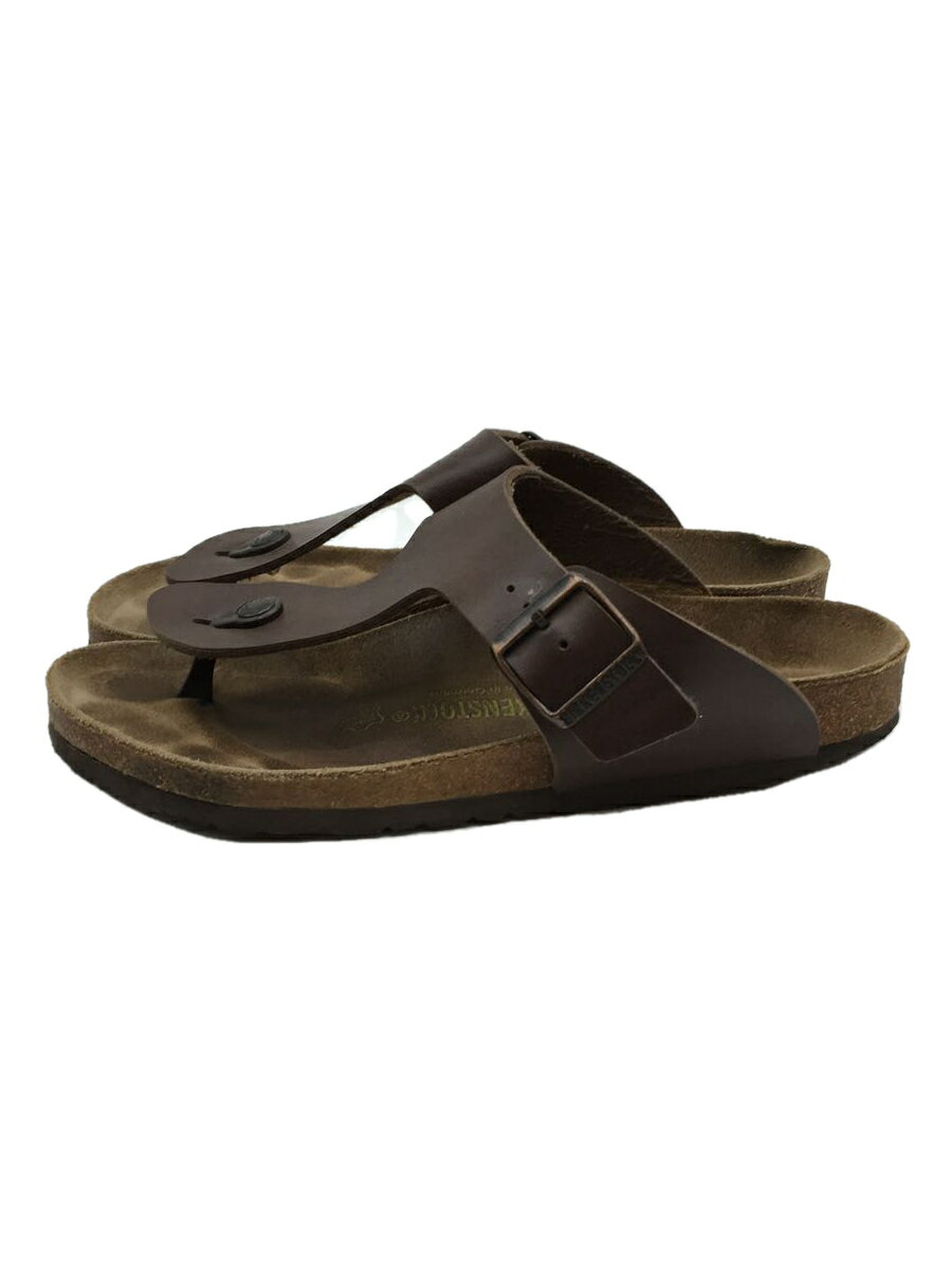 【中古】BIRKENSTOCK◆サンダル/41/BRW/レザー【シューズ】