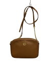 【中古】MICHAEL MICHAEL KORS◆チェーン/ショルダーバッグ/レザー/BRW【バッグ】