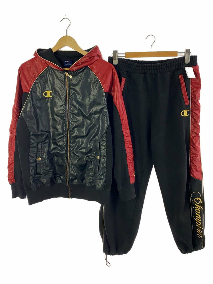 【中古】Champion◆ボトム汚れあり/魔裟斗モデル/セットアップ/L/コットン/BLK/CS1215【メンズウェア】