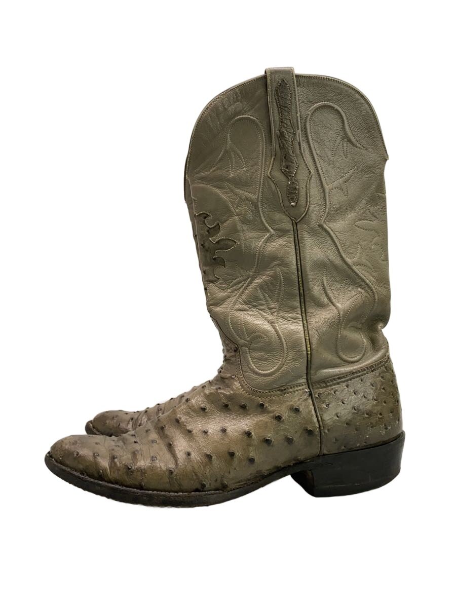 【中古】BLACK JACK/ウェスタンブーツ/US8/GRY/レザー【シューズ】