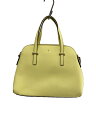 【中古】kate spade new york◆ハンドバッグ/牛革/YLW/無地【バッグ】