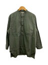 【中古】BLURHMS◆22SS/長袖シャツ/3/コットン/グリーン/無地/BHS22S014【メンズウェア】(4)
