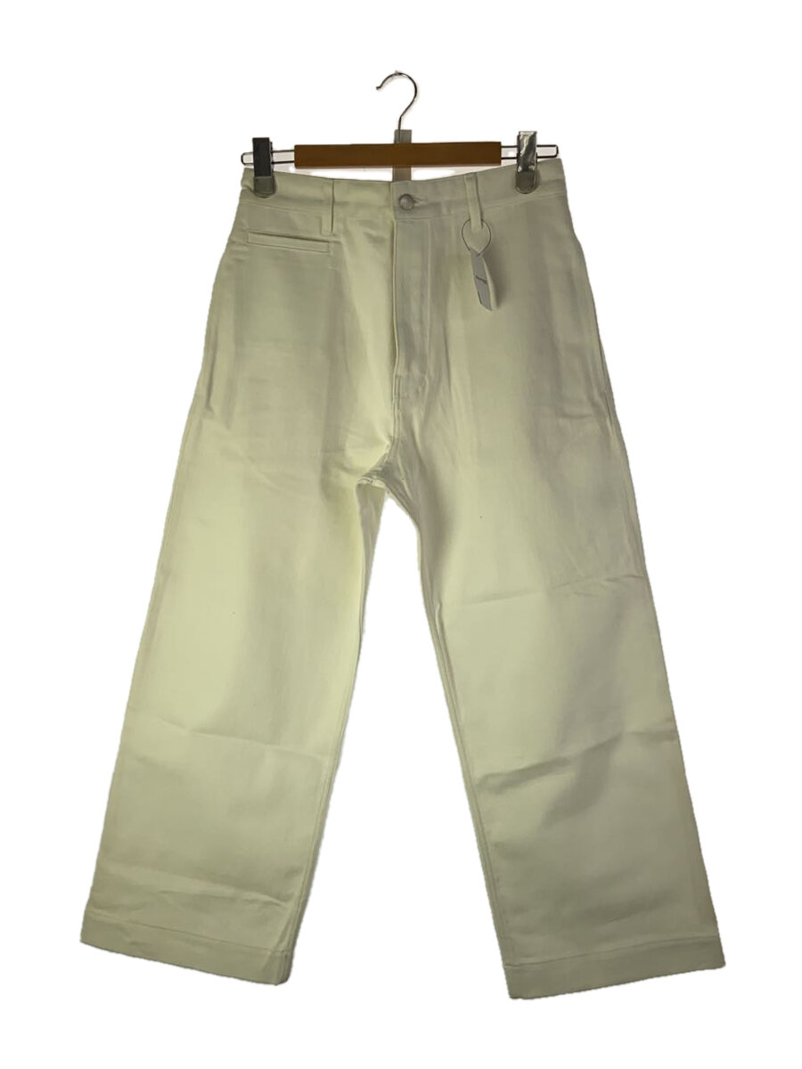 【中古】STUDIO NICHOLSON◆ボトム/XS/コットン/WHT/SNM-029//【メンズウェア】