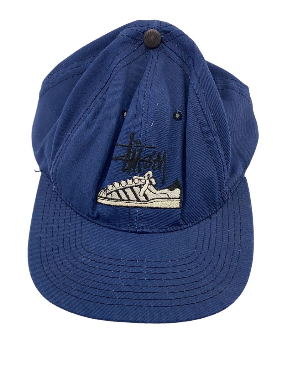 【中古】STUSSY◆キャップ/FREE/コットン/NVY/無地/メンズ【服飾雑貨他】