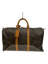 【中古】LOUIS VUITTON◆キーポル50_モノグラム・キャンバス_BRW/PVC/BRW【バッグ】