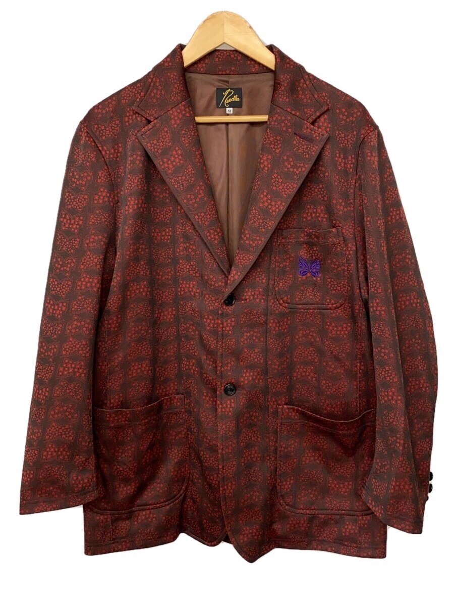 【中古】Needles◆テーラードジャケット/M/ポリエステル/RED/総柄/J0215/ANAGRAM PLAID JACKET//【メンズウェア】
