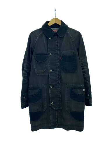 【中古】JUNYA WATANABE COMME des GARCONS MAN◆LEVIS/WL-C202/AD2013コート/カバーオール/XS/コットン/BLK/無地/WL-C202【メンズウェア】 【中古】JUNYA WATANABE COMME des GARCONS MAN◆LEVIS/WL-C202/AD2013コート/カバーオール/XS/コットン/BLK/無地/WL-C202【メンズウェア】