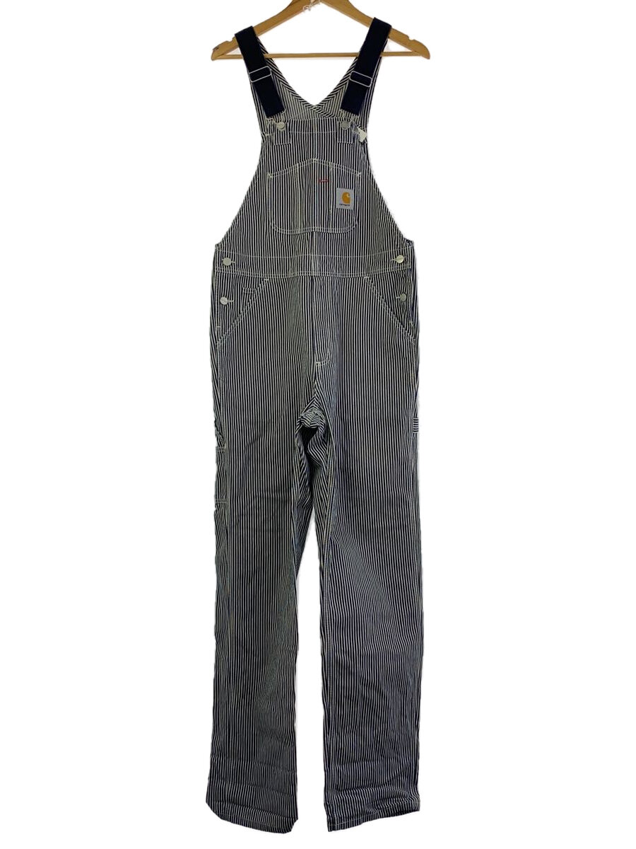 【中古】Carhartt◆WIP/BIB OVERALL/オーバーオール/28/コットン/NVY/ストライプ/I027940//【メンズウェア】