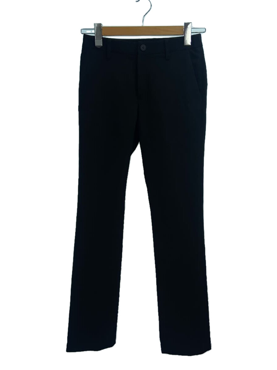 【中古】ISSEY MIYAKE◆スラックスパンツ/1/コットン/BLK/IM96-FF001【メンズウェア】