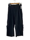 【中古】YOHJIYAMAMOTO+NOIR◆ボトム/1/ウール/BLK/NN-P09-106【メンズウェア】