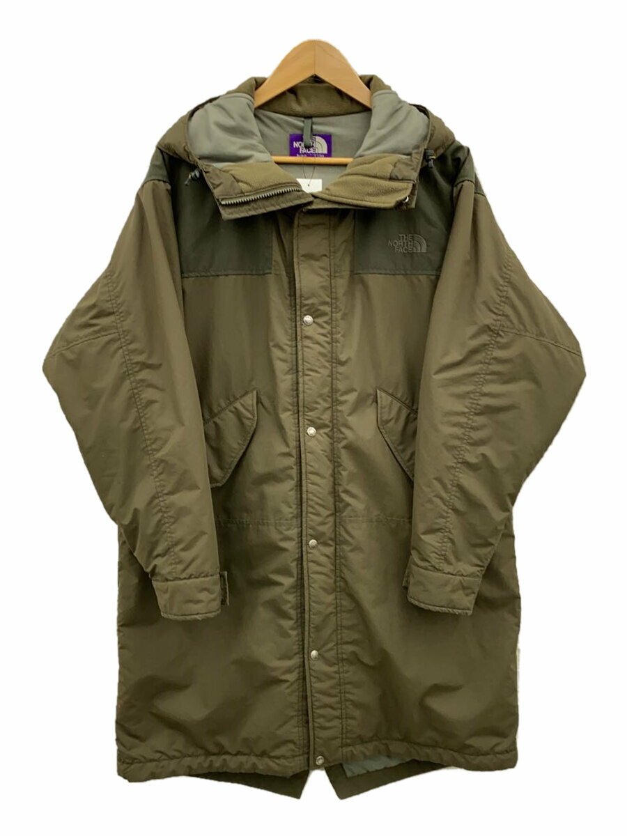 【中古】THE NORTH FACE PURPLE LABEL◆INSULATED MOUNTAIN COAT_キルティングデザインコート/M/ポリエステル/KHK【メンズウェア】