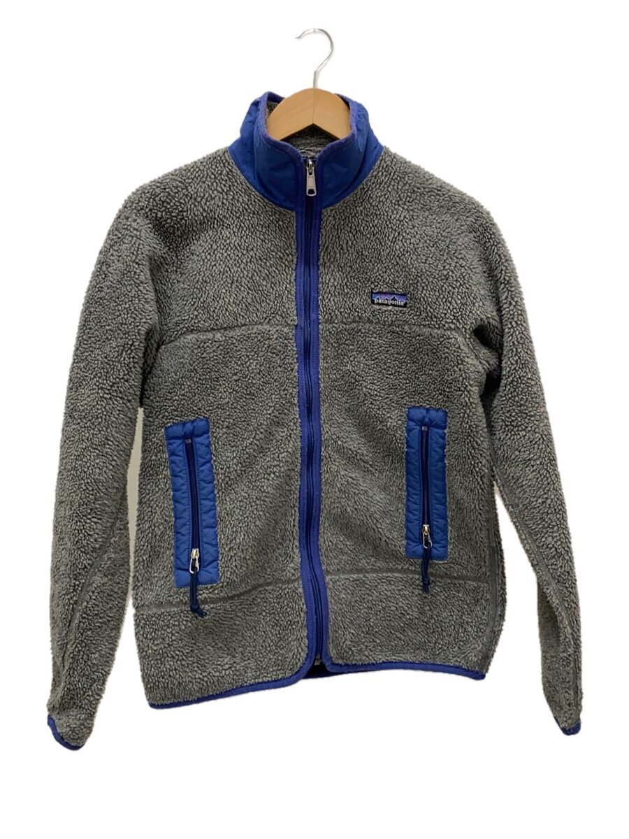 【中古】patagonia◆90s/初期 Retro-X/レトロX_ボアフリースジャケット/S/チャコール×ネイビー/USA製【メンズウェア】