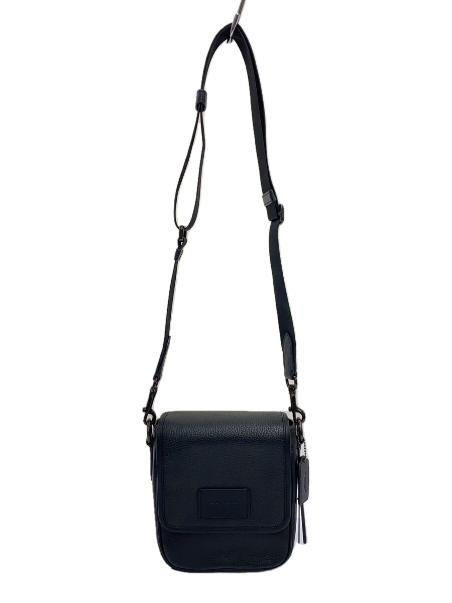 【中古】COACH◆コーチ/ショルダーバッグ/--/BLK/無地/F2446/ブラック/ショルダー調節可【バッグ】