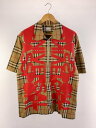 【中古】BURBERRY◆バーバリー/半袖シャツ/M/コットン/BRW/8052446/22SS/Universal Passport【メンズウェア】