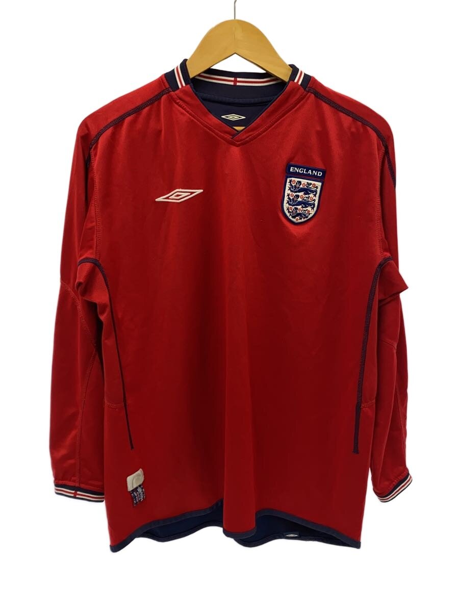 【ブランド】UMBRO 【ブランドカナ】アンブロ 【型番】 【程度】B 【サイズ】その他 【メインカラー】レッド 【素材・生地】ポリエステル 【キーワード】　　　/ 2026/08/29 セカンドストリート長岡店【1968】【中古】UMBRO◆Tシャツ/--/ポリエステル ブランド UMBRO 型番 カラー レッド 柄 素材・生地 ポリエステル>色・素材について サイズ その他>サイズ表示について 実寸（cm） 【Tシャツ】 肩幅：/ / 身幅：57 / 着丈：70 / 袖丈：/ 【その他】 その他サイズ：/ 商品は　セカンドストリート長岡店の店頭にて販売しております。商品に関するお問合わせは、お電話(TEL:0258-22-4575)にて、問合わせ番号：2337973327598をお伝えください。 配送方法やお支払い方法に関するお問い合わせは、サポートセンターまでご連絡をお願いします。 ※お電話の対応は営業時間内のみとなります。お問い合わせフォームでお問い合わせの際はご注文番号をご記入下さい