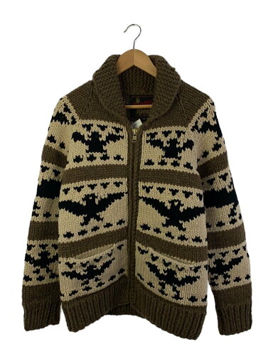【中古】TENDERLOIN◆ジャケット/S/ウール/BRW/カウチン/シミ有【メンズウェア】 【中古】TENDERLOIN◆ジャケット/S/ウール/BRW/カウチン/シミ有【メンズウェア】