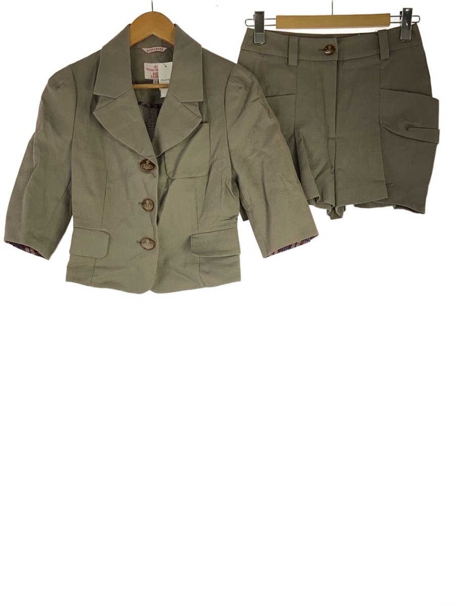 Vivienne Westwood RED LABEL◆セットアップ/3/コットン/BEG/無地/16-01-452001