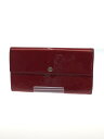 【中古】LOUIS VUITTON◆ポシェット・ポルト・モネクレディ_モノグラム・ヴェルニ_RED/エナメル/RED/レディース【服飾雑貨他】