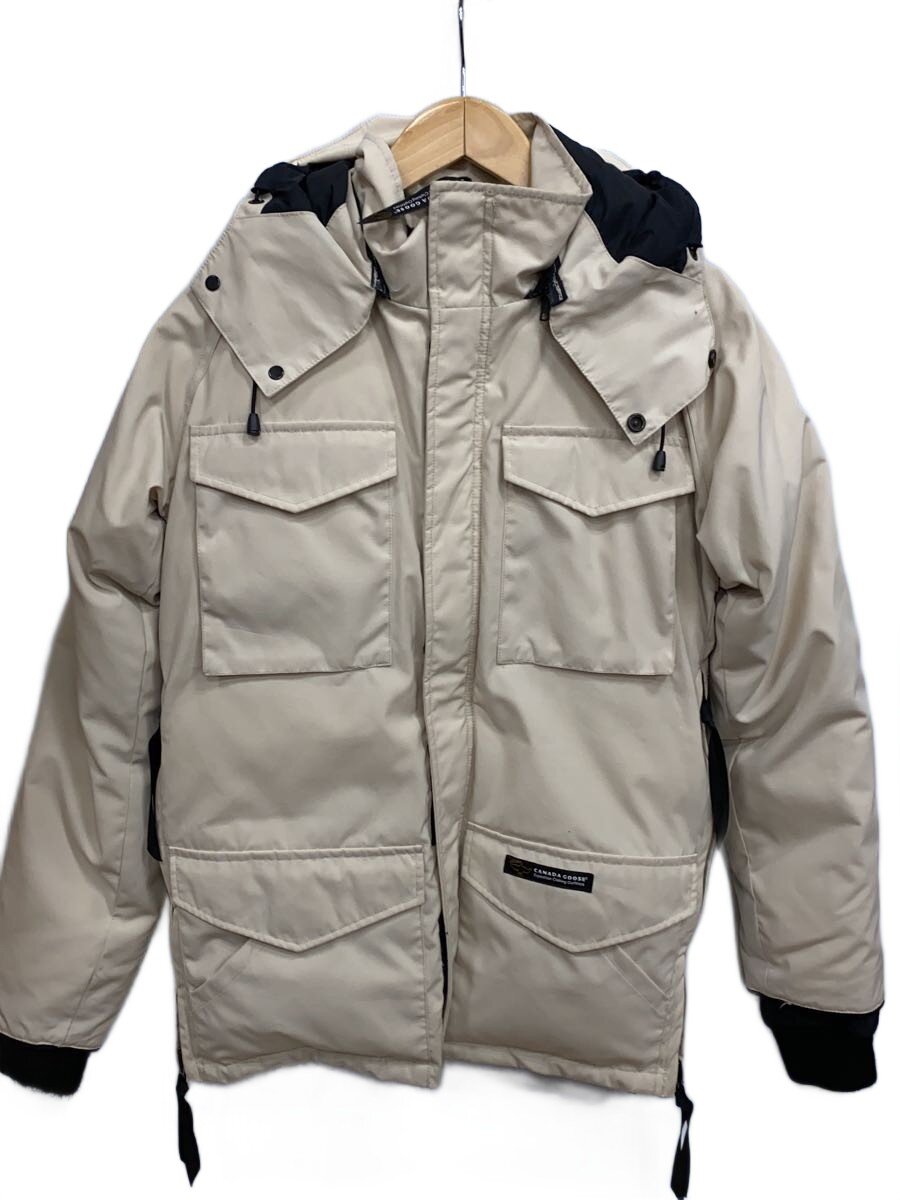 CANADA GOOSE◆KAMLOOPS/ダウンジャケット/3XS/ポリエステル/BEG/CA01201//