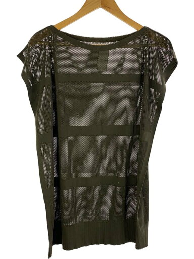 【中古】me ISSEY MIYAKE◆メッシュ/ノースリーブカットソー/-/ナイロン/KHK/M134KK412【レディースウェア】 【中古】me ISSEY MIYAKE◆メッシュ/ノースリーブカットソー/-/ナイロン/KHK/M134KK412【レディースウェア】