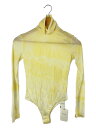 【中古】FUMIKA UCHIDA◆TIE-DYE BODYSUIT/カットソー/34/ポリエステル/YLW/FU-M-FD002/タグ付き【レディースウェア】(4)