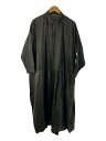 【中古】ichi◆Antiquites/染/ウォッシュ加工/長袖ワンピース/--/リネン/GRY//【レディースウェア】(4)