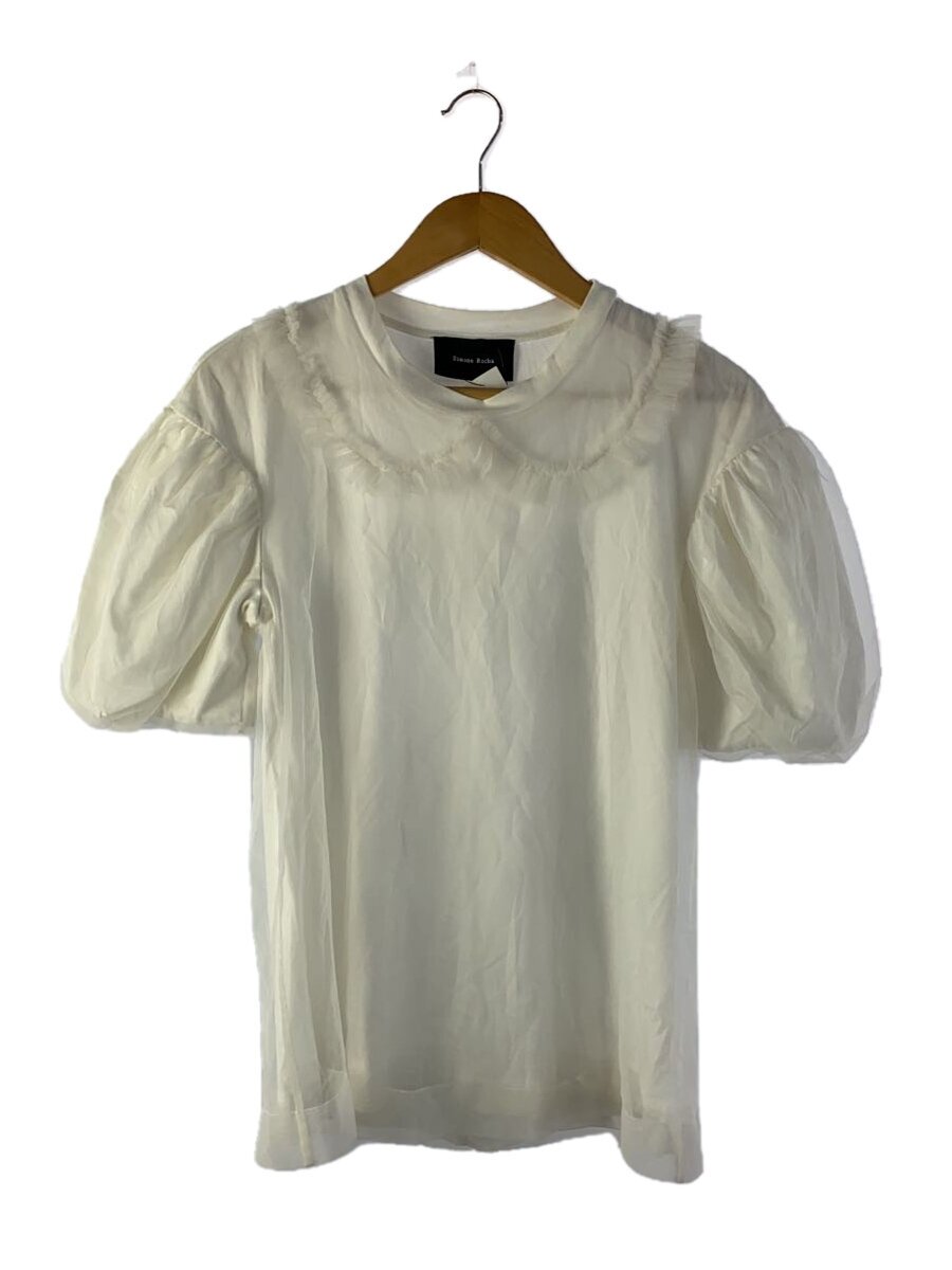 Rakuten - 【中古】SIMONE ROCHA◆チュールカットソー/XXS/コットン/WHT//【レディースウェア】