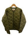 【中古】Woolrich◆PERTEX QUILTED CARDIGAN/キルティングジャケット/L/ポリエステル/GRN/WJLW0024【メンズウェア】