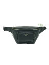 【中古】EMPORIO ARMANI◆ウエストバッグ/--/BLK/Belt bag with eagle plate/【バッグ】