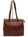 【中古】TRUSSARDI◆トートバッグ/ブラウン/無地【バッグ】