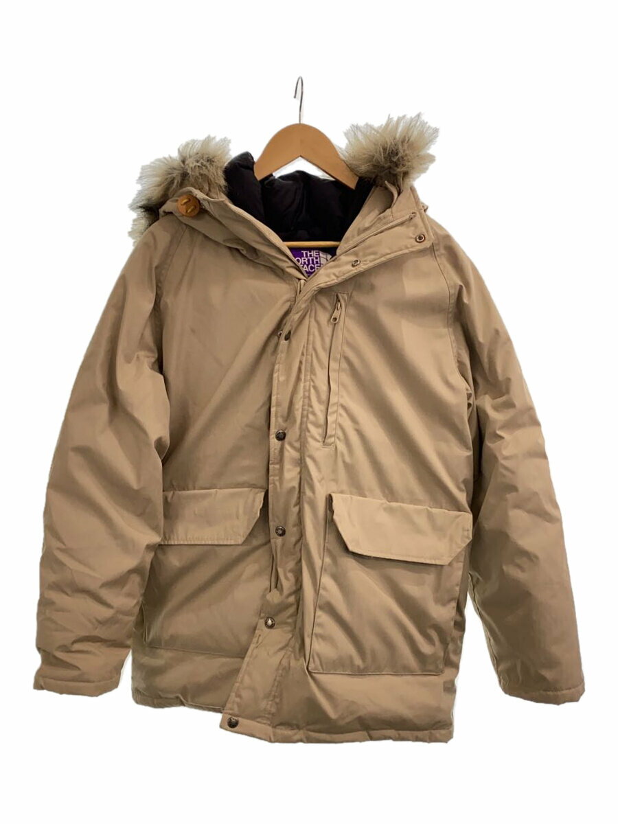 【中古】THE NORTH FACE PURPLE LABEL◆ダウンジャケット_ND2965N/L/ナイロン/BEG/無地【メンズウェア】
