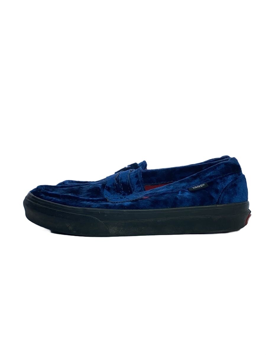 【中古】VANS◆ローカットスニーカー/25cm/ネイビー/ベロア【シューズ】