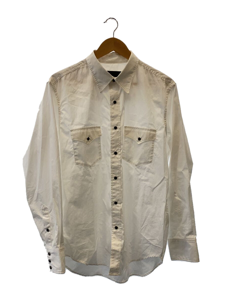 【中古】The Letters◆長袖シャツ/L/コットン/WHT/LSBD-S0002A【メンズウェア】