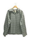 【中古】SHINYA KOZUKA◆トップス/M/コットン/WHT/チェック/230ISK57【メンズウェア】