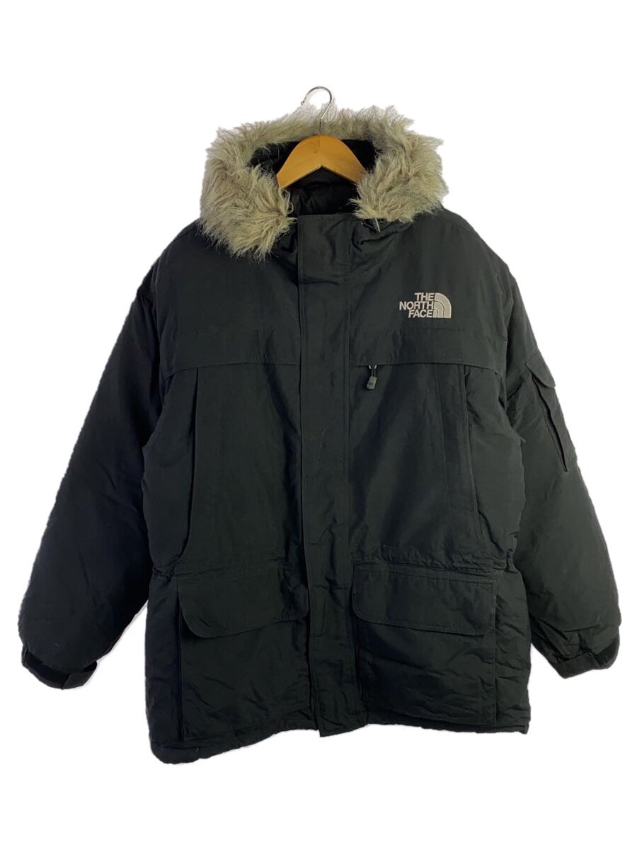 THE NORTH FACE◆antarctica mcmurdo station/ダウンジャケット/L/ナイロン/BLK/1007339
