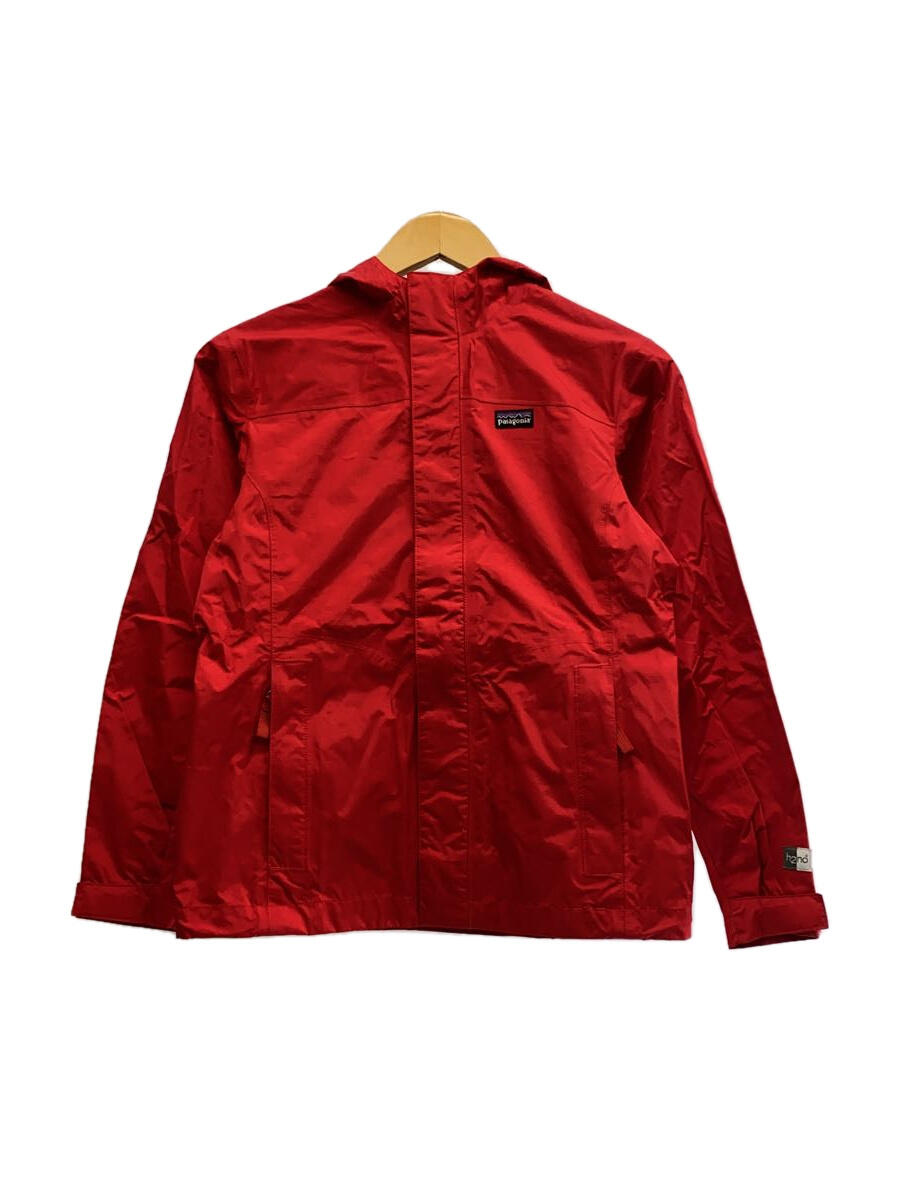 【中古】patagonia◆ジャケット/トレントシェル/L/ナイロン/RED/無地/64340FA12【キッズ】