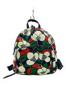 【中古】kate spade new york◆リュック/--/NVY/花柄/WKRU5925【バッグ】