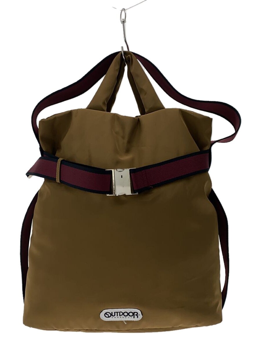 OUTDOOR PRODUCTS◆Puilting 2way Tote 10/別注/Uby/リュック/ナイロン/ハンドバッグ/キャメル