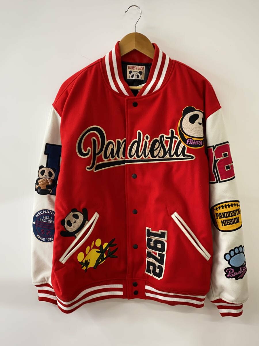 【中古】PANDIESTA JAPAN◆ジャケット/L/ポリエステル/RED/592862【メンズウェア】