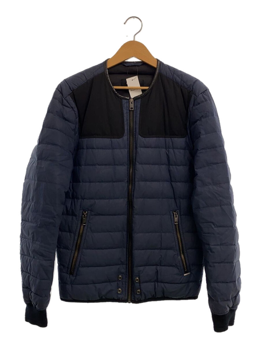 【中古】DIESEL◆ダウンジャケット/S/コットン/NVY【メンズウェア】