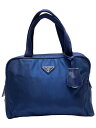 【中古】PRADA◆トートバッグ/ナイロン/NVY/B8495【バッグ】