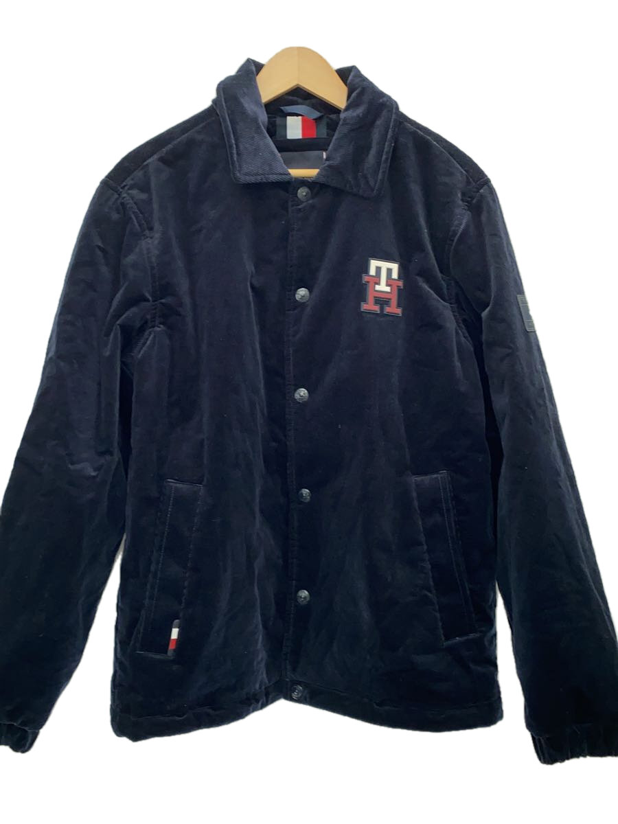 【中古】TOMMY HILFIGER◆ブルゾン/M/コットン/ネイビー/MW0MW28076【メンズウェア】