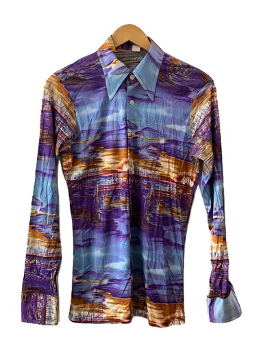 【中古】長袖シャツ/M/--/マルチカラー/70s/ディスコシャツ【メンズウェア】 【中古】長袖シャツ/M/--/マルチカラー/70s/ディスコシャツ【メンズウェア】