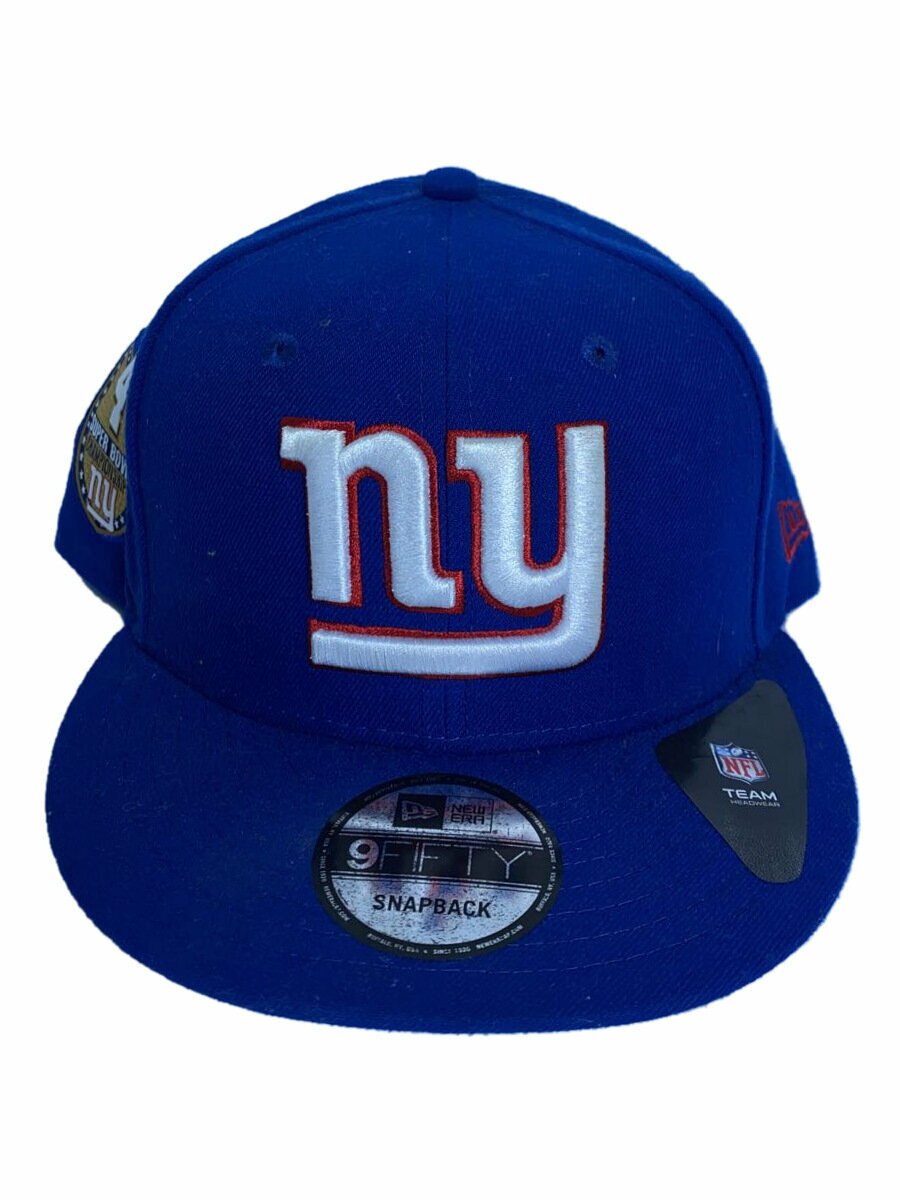 【中古】NEW ERA◆ニューヨーク・ジャイアンツ/キャップ/FREE/BLU【服飾雑貨他】