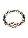 【中古】GUCCI◆ブレスレット/SV925/SLV/メンズ/620798/インターロッキングG【服飾雑貨他】