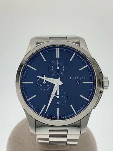 【中古】GUCCI◆クォーツ腕時計/アナログ/ステンレス/NVY/SLV/126.2【服飾雑貨他】 【中古】GUCCI◆クォーツ腕時計/アナログ/ステンレス/NVY/SLV/126.2【服飾雑貨他】