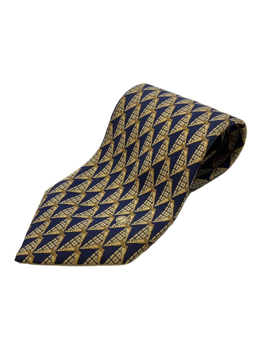 【中古】dunhill◆ネクタイ/シルク/NVY