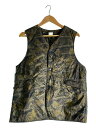 【中古】POST OVERALLS◆ナイロンベスト/M/ナイロン/マルチカラー/カモフラ/1512-NC1【メンズウェア】