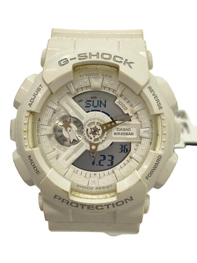 【中古】CASIO◆クォーツ腕時計/デジアナ/WHT/WHT/GA-110LE【服飾雑貨他】 【中古】CASIO◆クォーツ腕時計/デジアナ/WHT/WHT/GA-110LE【服飾雑貨他】